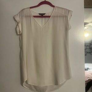 Silk v neck shirt